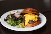 The Copper Hen owners are opening a new Minnetonka restaurant that will feature burgers and boozy shakes. Pictured is a burger from their current rest