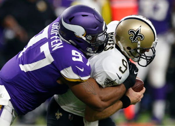 Saints quarterback Drew Brees will get a rematch against defensive end Everson Griffen and the Vikings in the NFC divisional round at U.S. Bank Stadiu