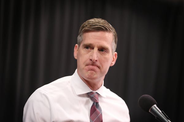 University of Minnesota Athletic Director Mark Coyle spoke about the status of men's basketball player Reggie Lynch during a news conference Friday mo