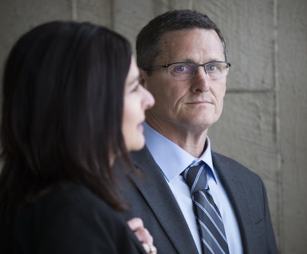 Thomas Duvall left the Dakota County Judicial Center in Hastings in April.