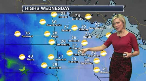 Evening forecast: Low of 0; after another cold night, warm-up begins