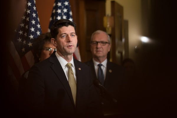 House Speaker Paul Ryan (R-Wis.) speaks after the House voted to approve a continuing resolution that would fund the government, on Capitol Hill in Wa