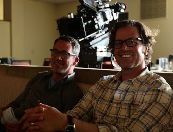 Drew and John Erick Dowdle on the set of "Waco."