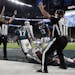 Referees signaled a touchdown after Philadelphia wide receiver Alshon Jeffery made a 34-yard touchdown catch from quarterback Nick Foles in the first 