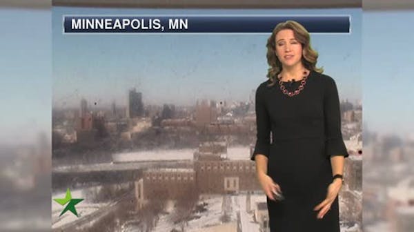 Afternoon forecast: Sunny and cold; milder temps next week