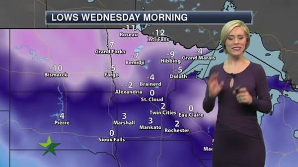 Evening forecast: Low of 0; light snow possible at times tonight