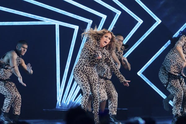 Jennifer Lopez performs at the Directv Super Saturday Night at The Armory on Saturday, Feb. 3, 2018, in Minneapolis.