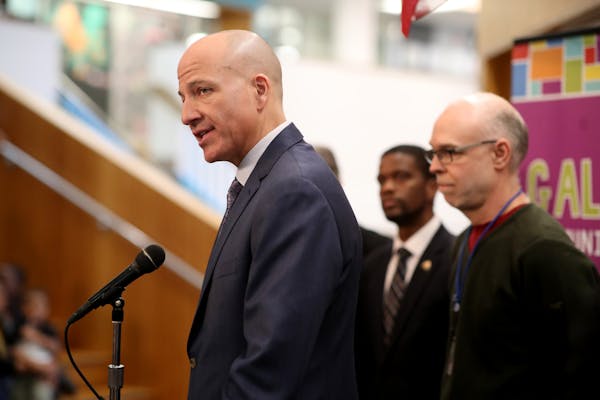 St. Paul Superintendent Joe Gothard left spoke about the agreement with the St. Paul Federation of Teachers earlier this week.