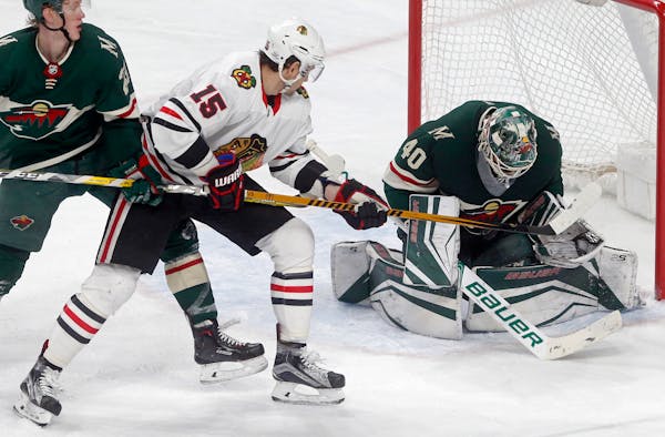 Goalie Devan Dubnyk stopped a season-high 44 shots in a 3-0 victory over Chicago on Saturday for his fourth shutout of 2017-18.