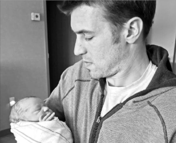 Zach Parise’s daily routine changed with the birth of Theodore Jean-Paul Parise on Feb. 7.