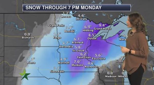 Afternoon forecast: Looking ahead to more snow; high 32