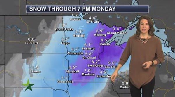Morning forecast: Looking ahead to more snow; high 32