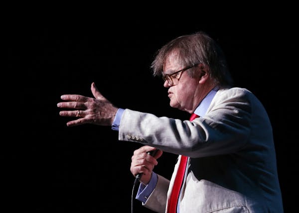 Garrison Keillor, shown during a 2016 “Prairie Home Companion” show, gave his first interview since his break with MPR.