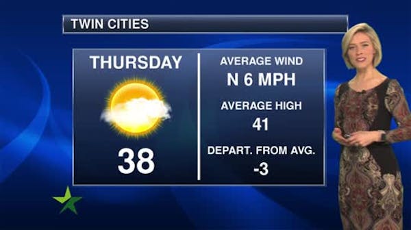 Evening forecast: Low of 24 and clear; more 40s on Thursday