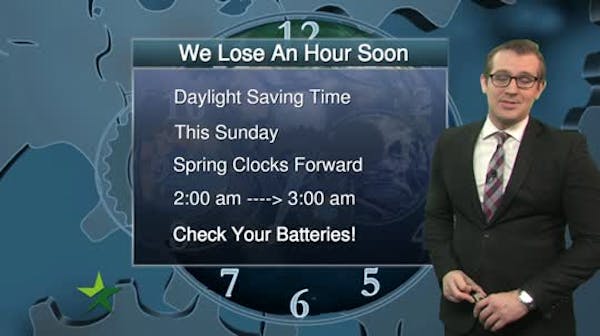 Evening forecast: Spring ahead to steady temps