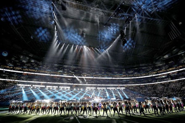Dancers performed during Super Bowl LII at U.S. Bank Stadium in Minneapolis on Feb. 4.