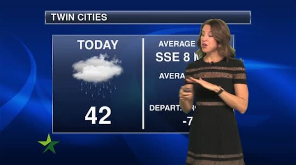 Afternoon forecast: Wintry mix, high 42