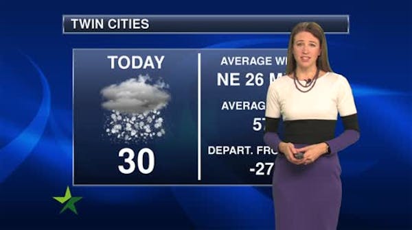 Morning forecast: Accumulating snow, windy