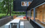This Scandinavian modern cabin on Lake Vermilion was designed by Duluth architect David Salmela.