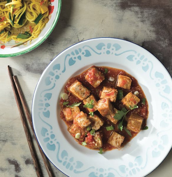 Tofu With Fresh Tomato Sauce from “Vegetarian Viêt Nam” by Cameron Stauch.
