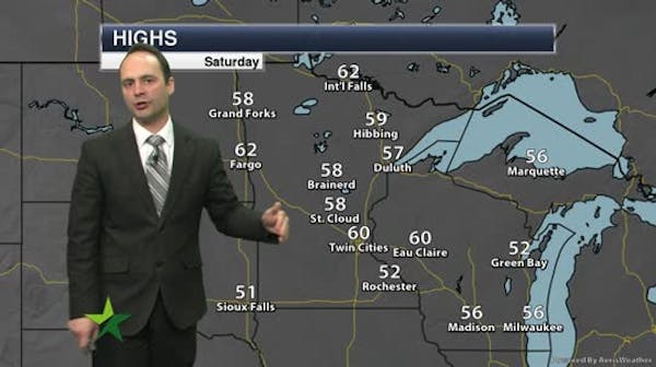 Morning forecast: Sunny, high in low 60s