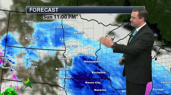 Evening forecast: Light snow moves in, out by overnight