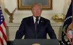 Trump addresses nation on strike against Syria