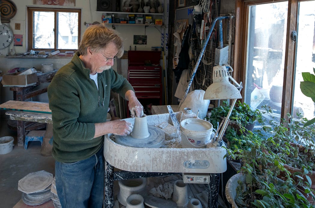 Bill Gossman is mayor of New London and a potter – a mix that gives him insight into how arts can build community. Legacy funding has helped spur the town's revival.