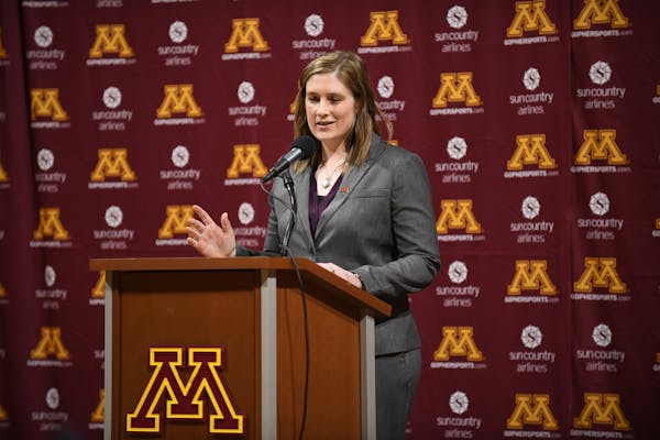 New Gophers women's basketball coach Lindsay Whalen addressed the media on Friday afternoon.