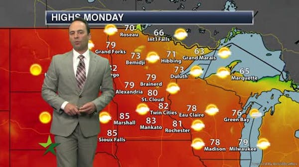 Morning forecast: Sunny and warmer