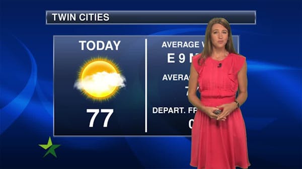 Afternoon forecast: Mostly cloudy, upper 70s