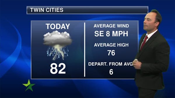 Morning forecast: T-storms pass quickly, high of 81