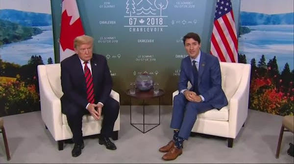 Trump and Trudeau meet amid trade tensions