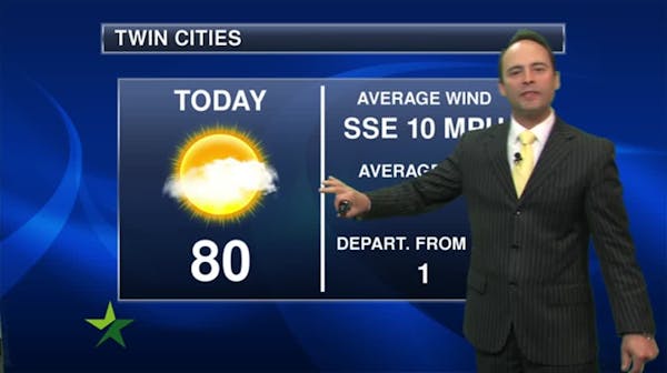 Morning forecast: Partly sunny, high of 80