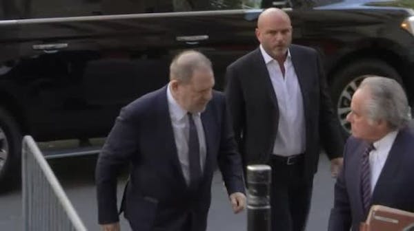Harvey Weinstein enters court for arraignment
