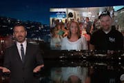 The Minnesota teen who got her head stuck in a tailpipe was featured on Jimmy Kimmel's late-night show.