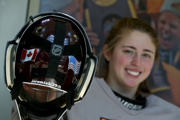 On Monday, the National Women's Hockey League will announce that former Gophers goalie Amanda Leveille is the first player to sign with the Minnesota 