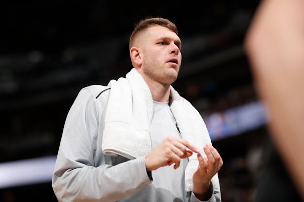 Former Bloomington Jefferson standout center Cole Aldrich saw little playing time this past season with the Timberwolves.