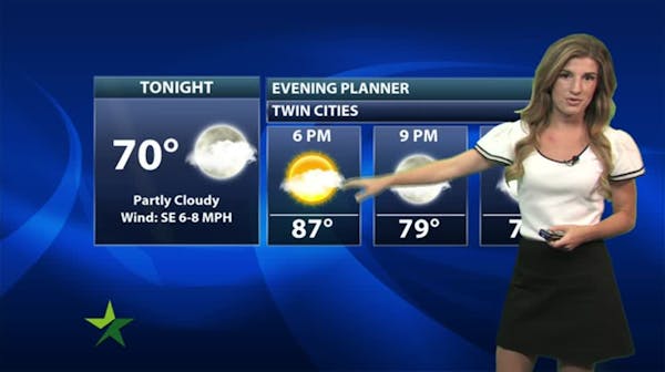 Evening forecast: Low of 72; warm and hazy night