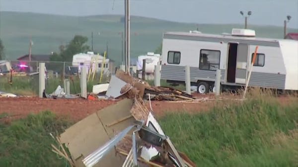 Raw: Deadly tornado strikes North Dakota town