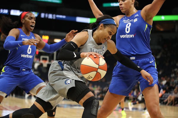 Lynx forward Maya Moore was named Western Conference player of the week, the 18th time she's been so honored.