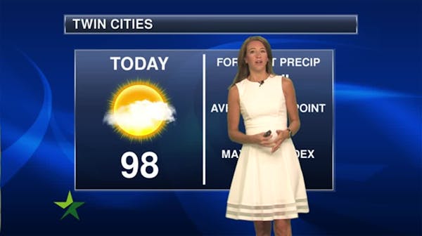 Forecast: Dangerously hot -- 98, with heat index near 110