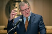University of Minnesota President Eric Kaler announced that he is leaving effective July 2019 at the McNamara Alumni Center, Friday, July 13, 2018 in 