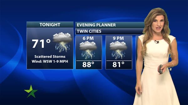 Evening forecast: Severe storms possible, with low of 71