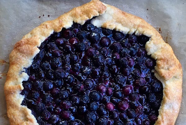Blueberry galette.