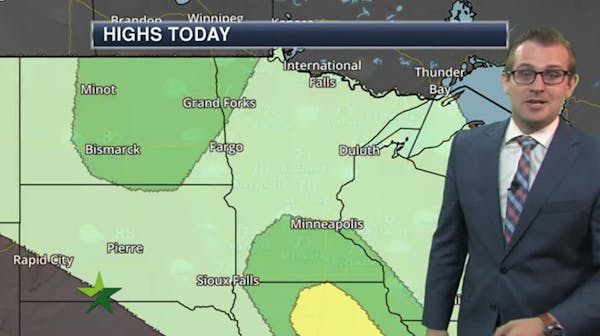 Afternoon forecast: Rainy, heavy at times, high of 74