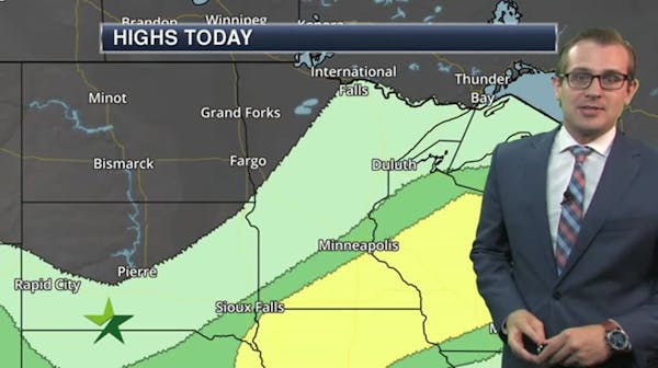 Afternoon forecast: Chance of T-storms, high 79