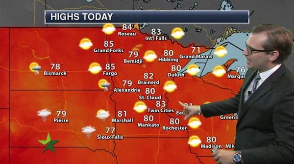 Afternoon forecast: Sunny and pleasant