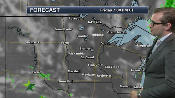 Evening forecast: Low of 61 with patchy clouds; pleasant weekend ahead