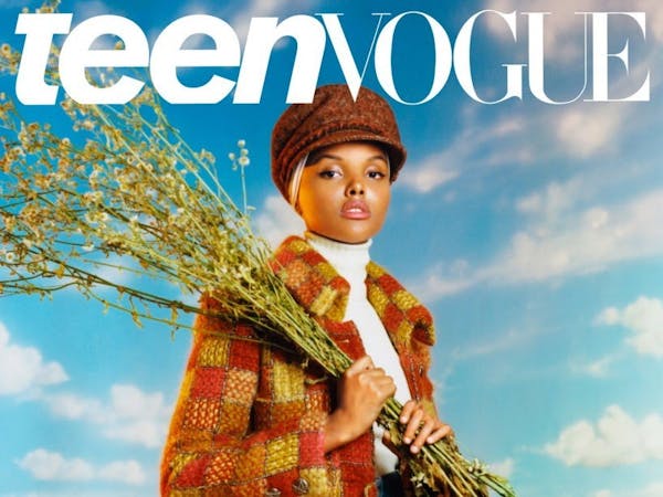 Halima Aden appears on the cover of Teen Vogue's new digital issue.